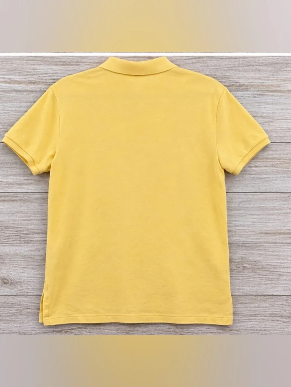 Polo Ralph Lauren Men’s Custom Fit Butter Yellow Polo Medium 100% Cotton